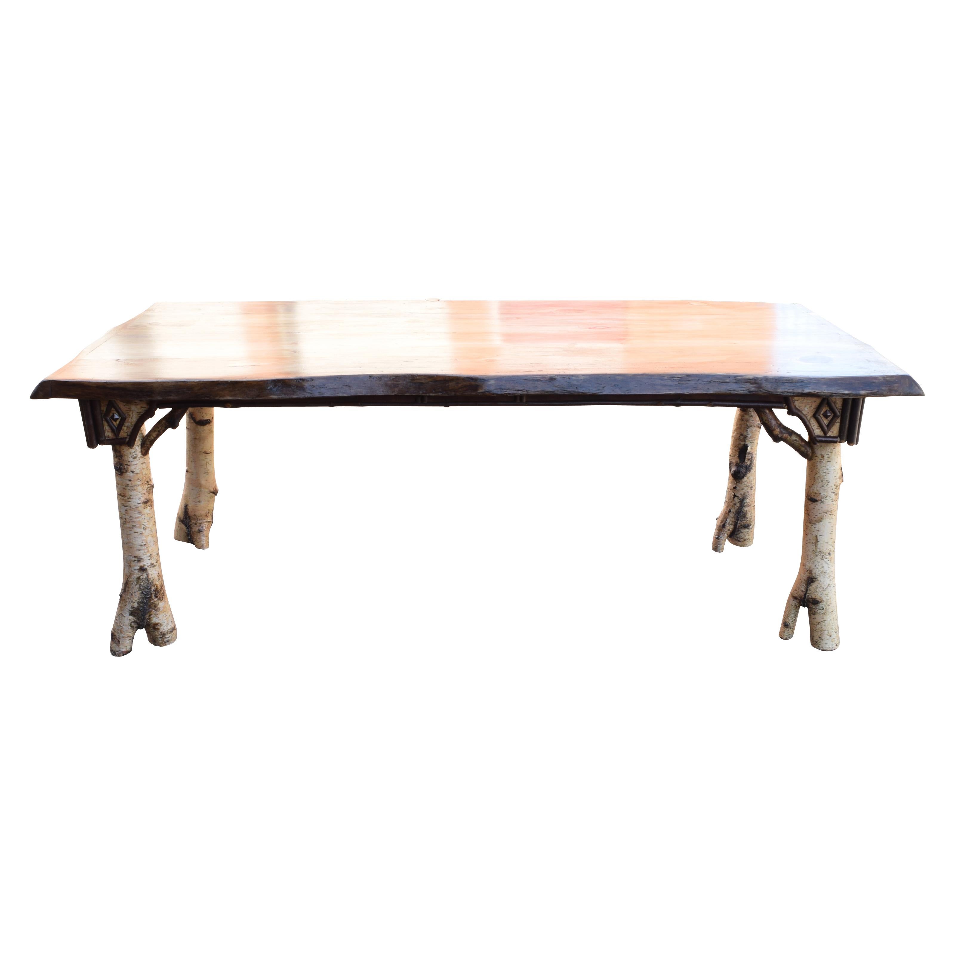 Contemporary Cisco's Adirondack Dining Room Table For Sale