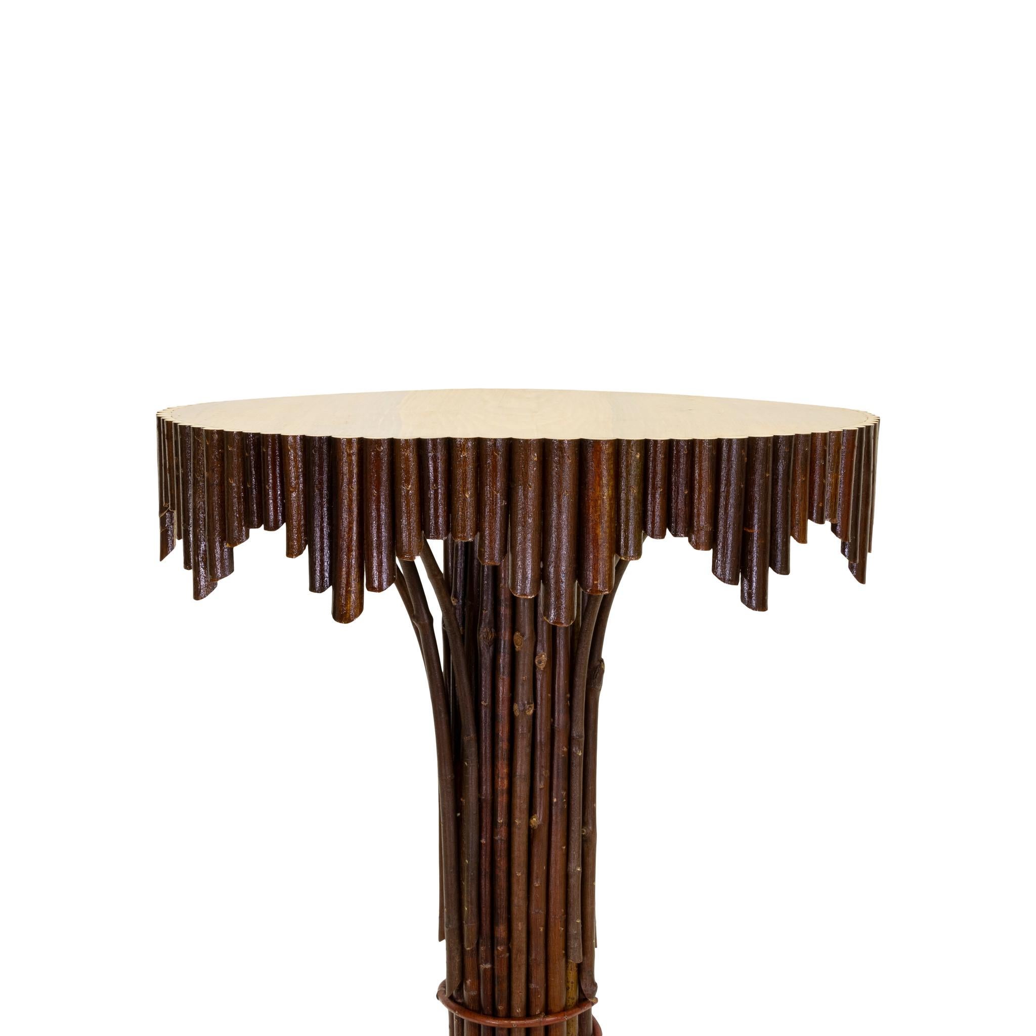 American Cisco's Adirondack Lamp Table For Sale