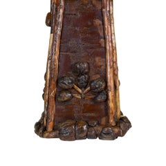 Cisco's Burl Table Lamps with "Mica" Stick Shades