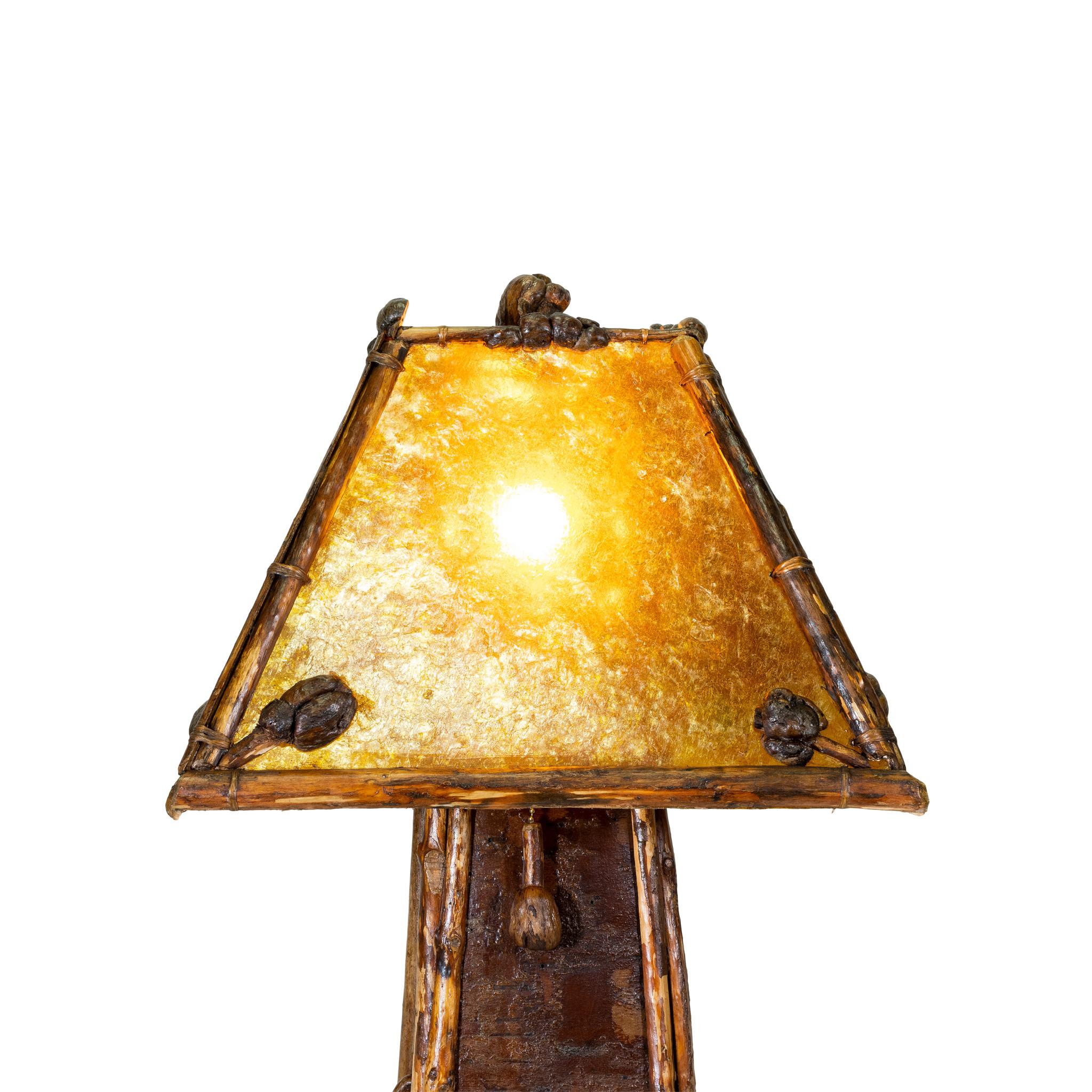 Cisco's Burl Table Lamps with 