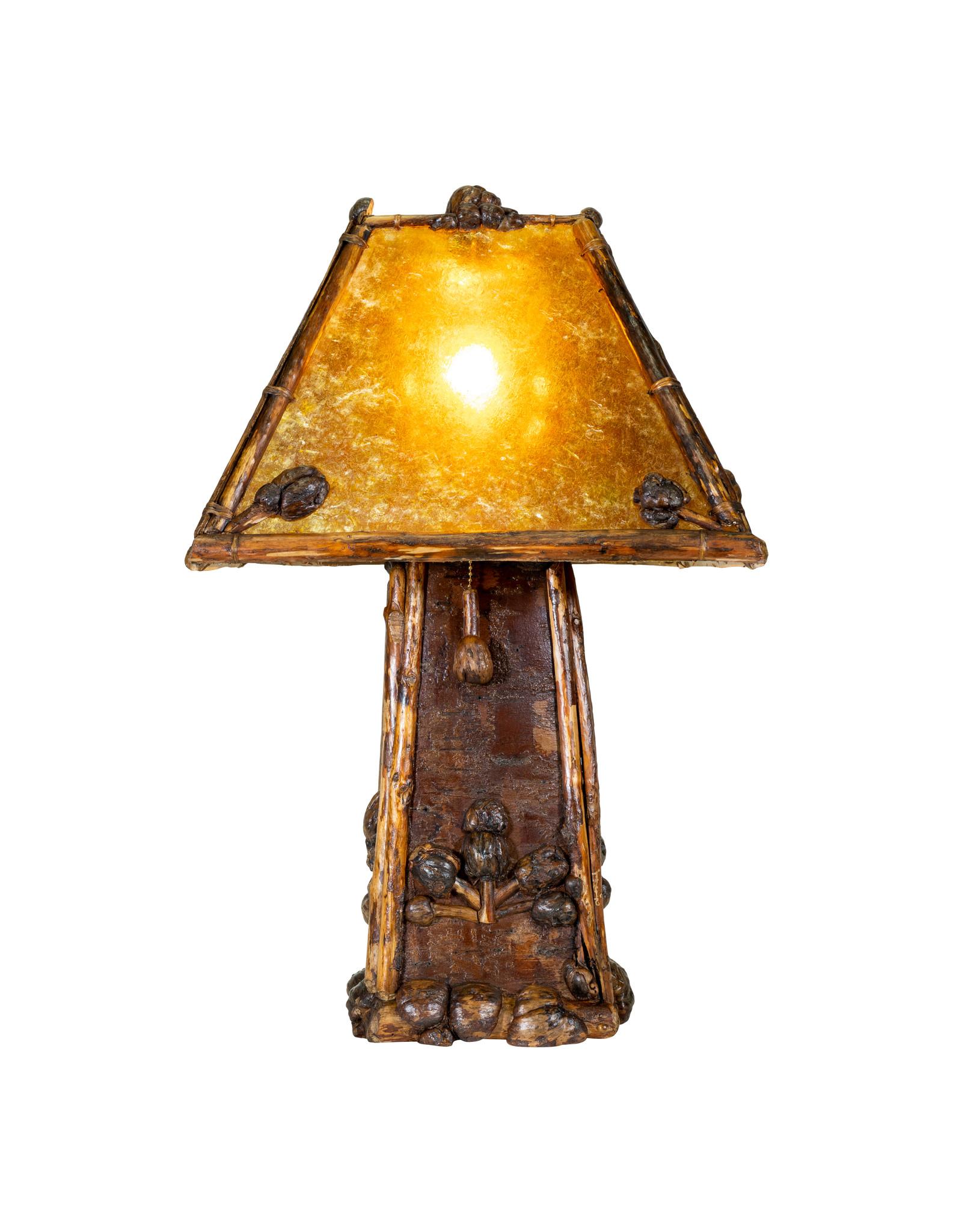 Contemporary Cisco's Burl Table Lamps with 