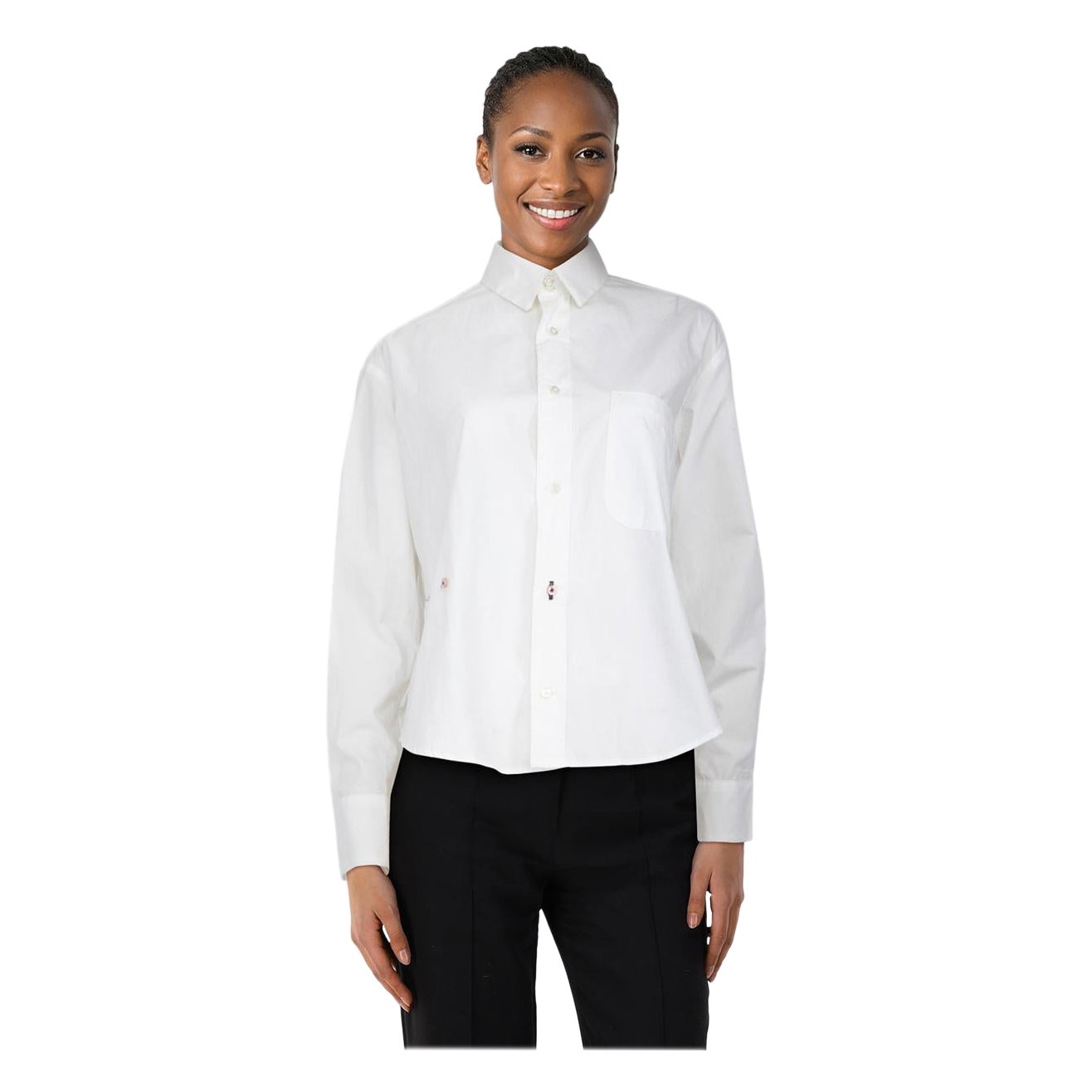 CISSA Camicia asimmetrica bianca The Daily Taglia XS