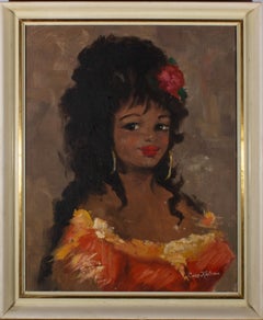Cissy Kalsma - 20th Century Oil, Gipsy Girl of Hortobagy, Hungary