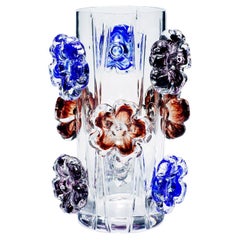 Cistus Eclectic with Assorted Flowers Vase by Mario Cioni & C