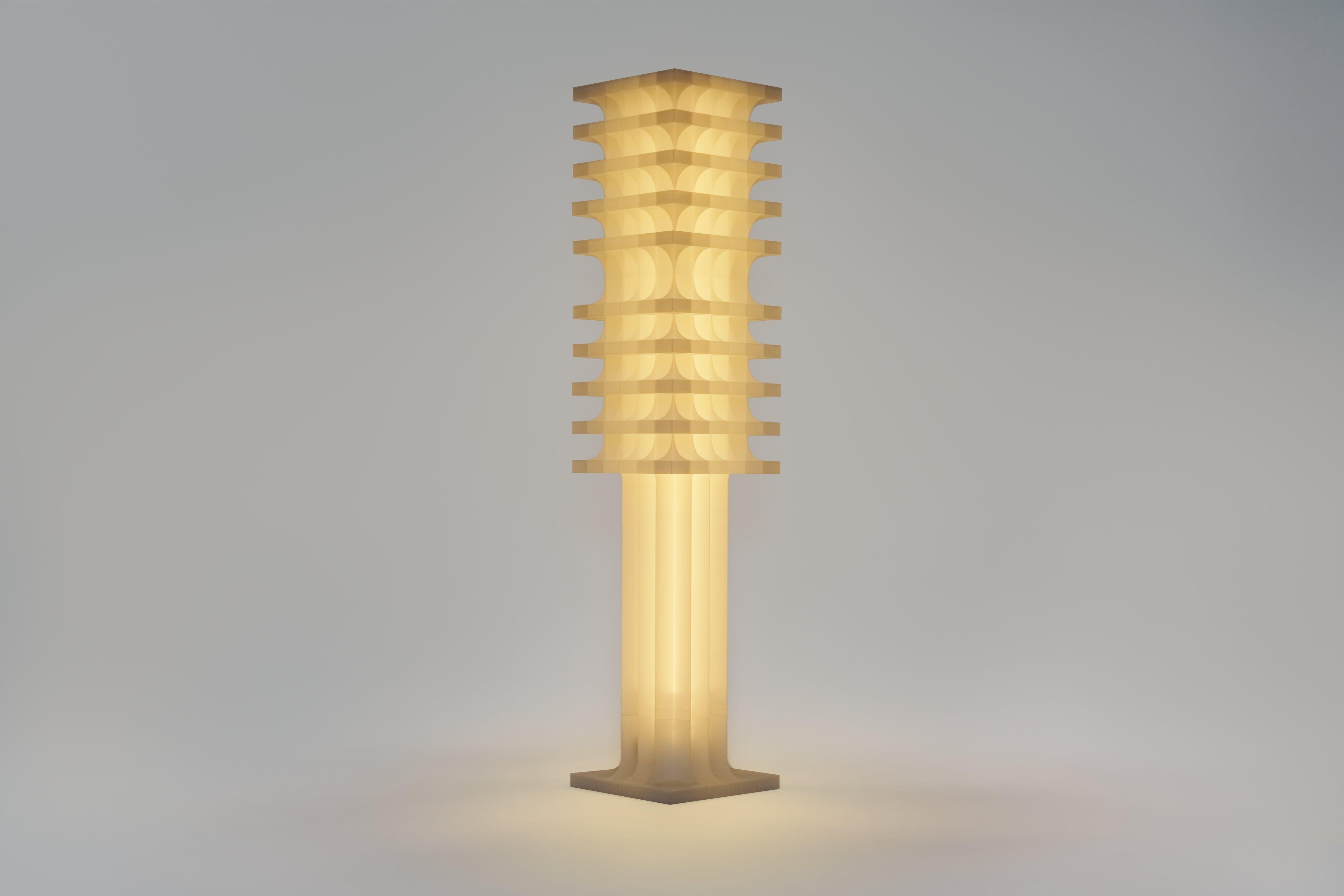 Modern Citadel Short Floor Light For Sale