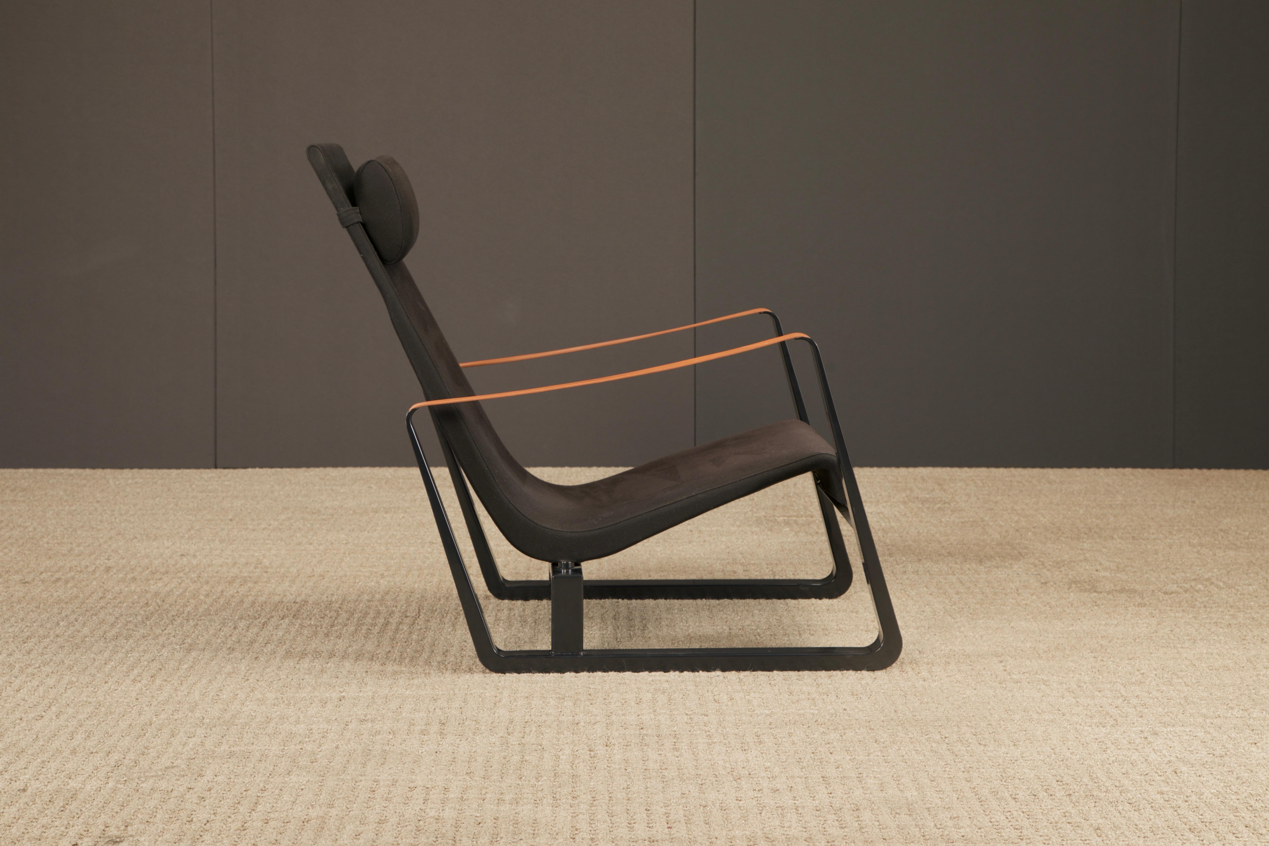 Loungesessel 'Cité' aus Leder und Stahl von Jean Prouvé für Vitra, signiert im Angebot 5