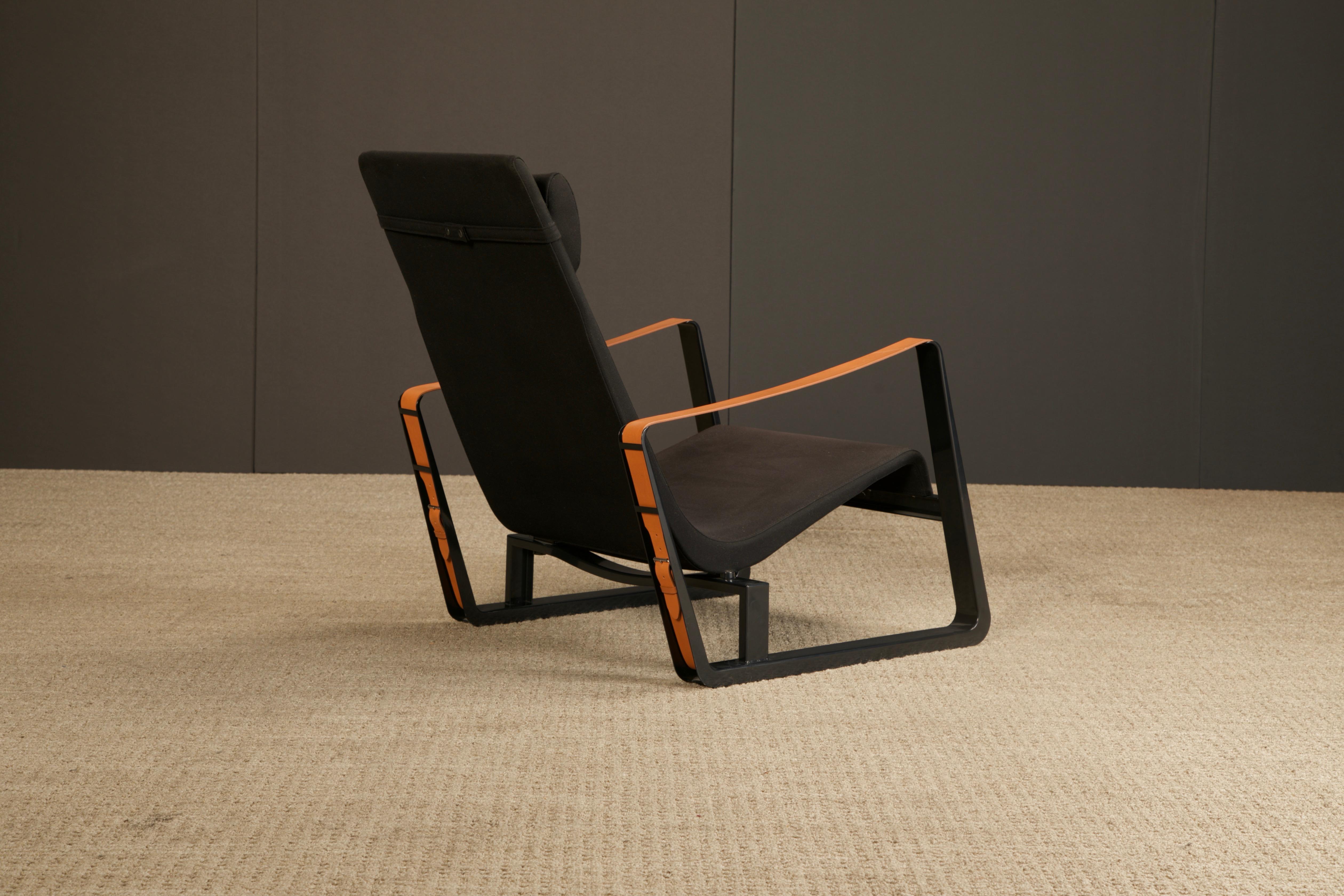 Loungesessel 'Cité' aus Leder und Stahl von Jean Prouvé für Vitra, signiert im Angebot 10