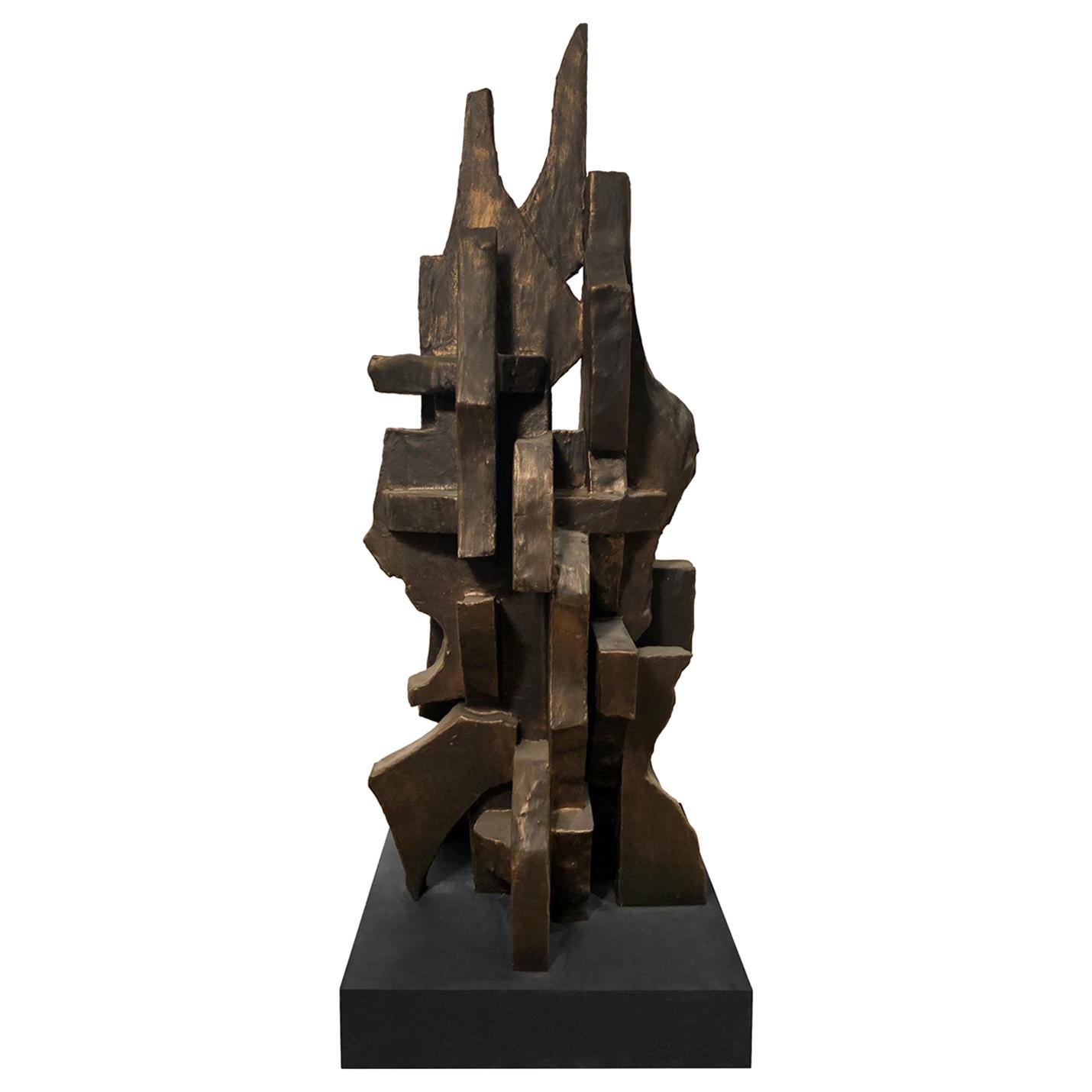 "Cities in Dust I" TOTEM Sculpture by Dan Schneiger For Sale