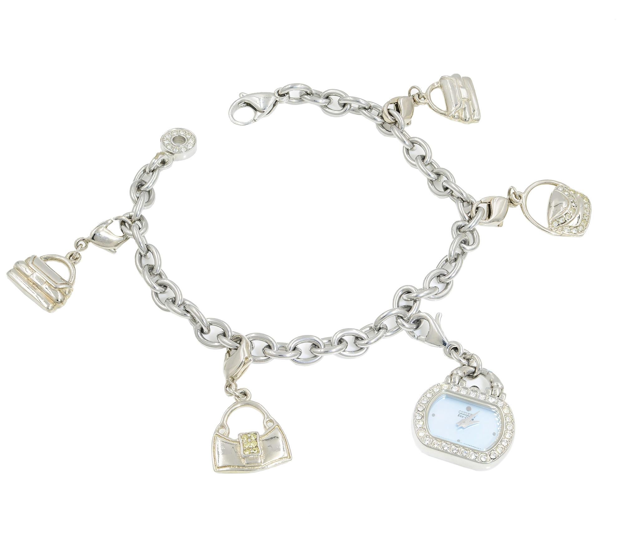 citizen charm bracelet watch