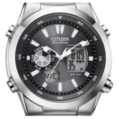 Used Citizen Eco Drive Stainless Steel Quartz Mens Watch JZ1020-54E