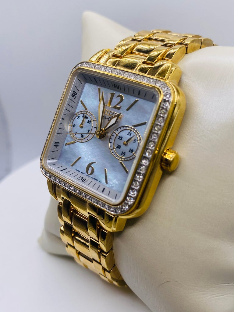 Citizen Eco Drive Watch with Swarovski Crystals and Mother  display picture 1