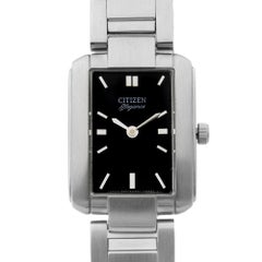 Citizen Elegance Stainless Steel Black Dial Quartz Ladies Watch 1022-R89560