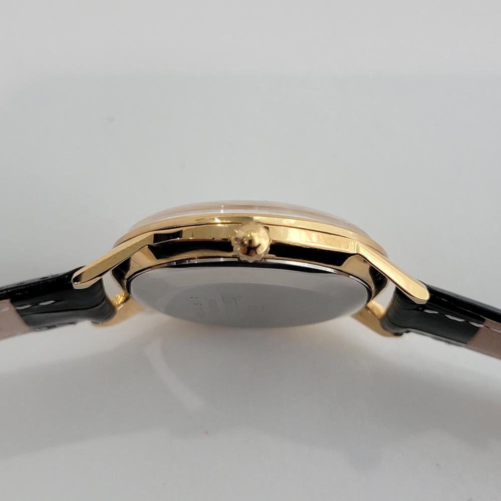 Citizen Homer Date 32mm Parashock con cappuccio in oro Uomo Vento Manuale 1970 NOS RJC212 in vendita 6