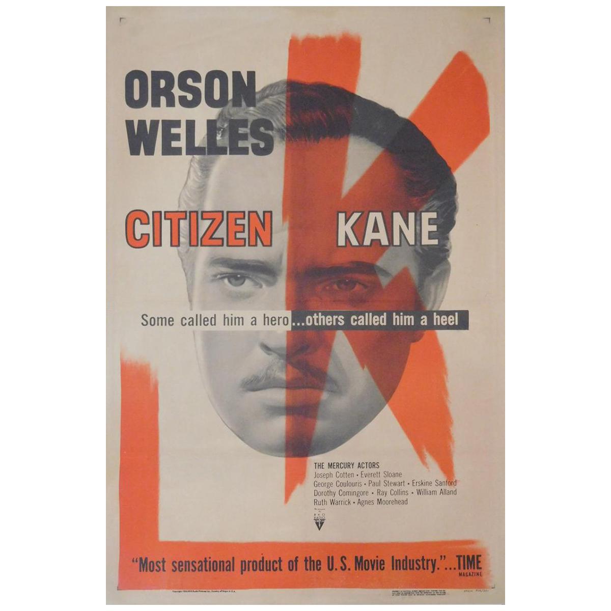Citizen Kane, 1953, Poster For Sale