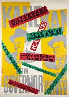 „Citizen Kane“ – Polnisches A1-Filmplakat von 1957, Henryk Tomaszewski