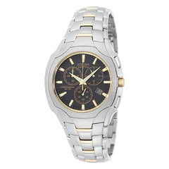 Used Citizen Men's Eco-Drive Chronograph Two-Tone Stainless Steel Watch AT0884-59E
