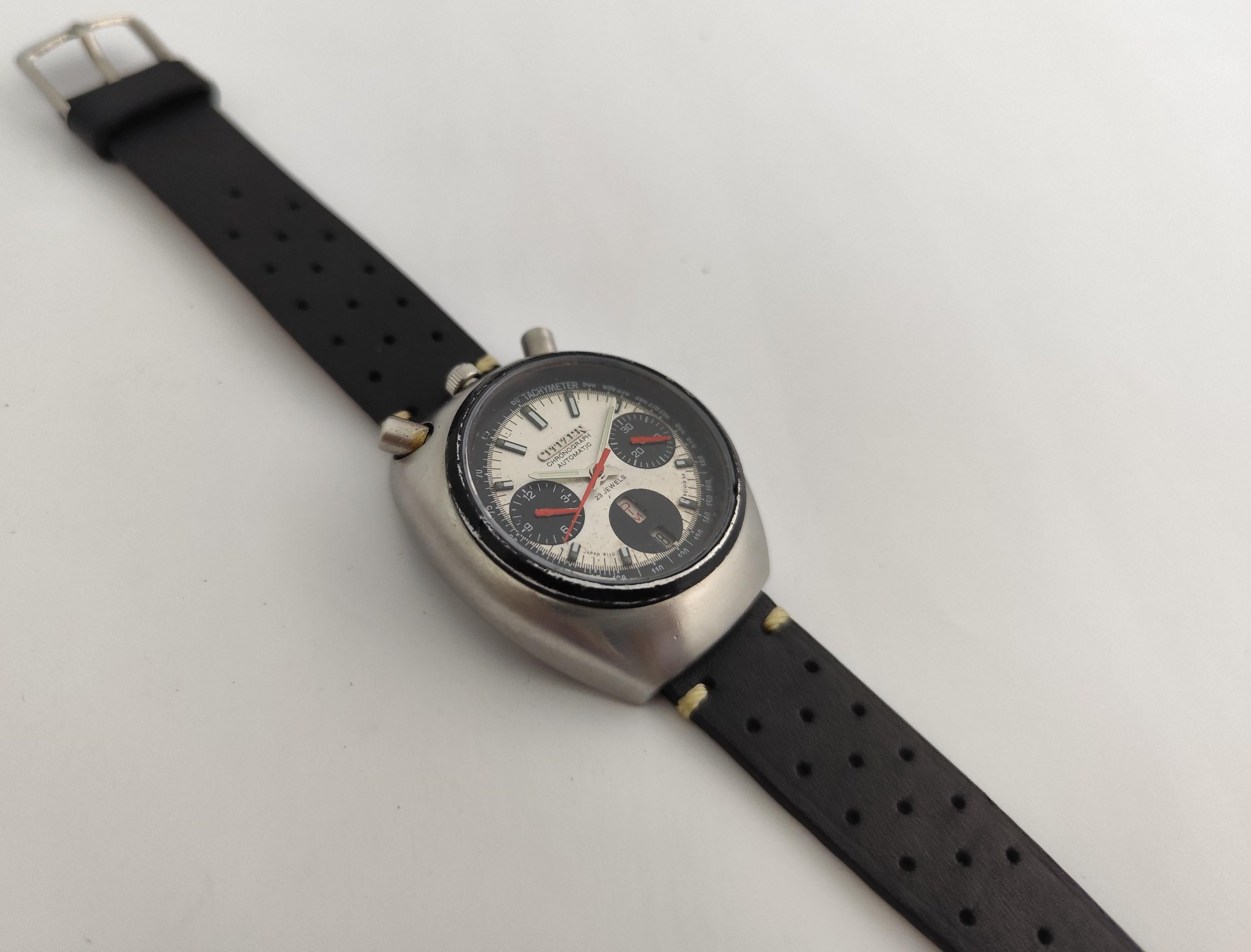 Citizen Panda Bullhead Cronografo Ref. 67-9020 Orologio Uomo Automatico in vendita 1