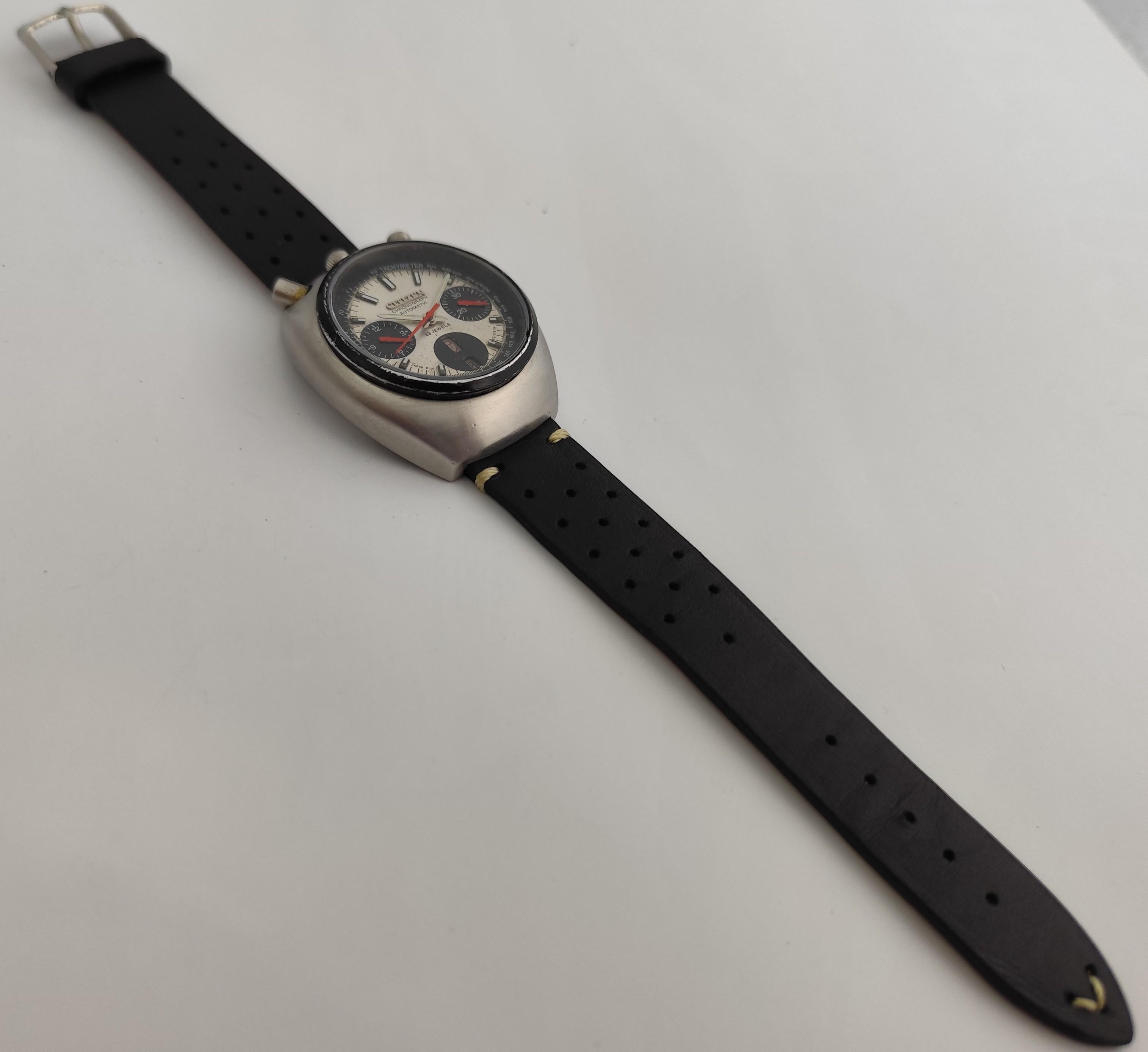 Citizen Panda Bullhead Cronografo Ref. 67-9020 Orologio Uomo Automatico in vendita 2