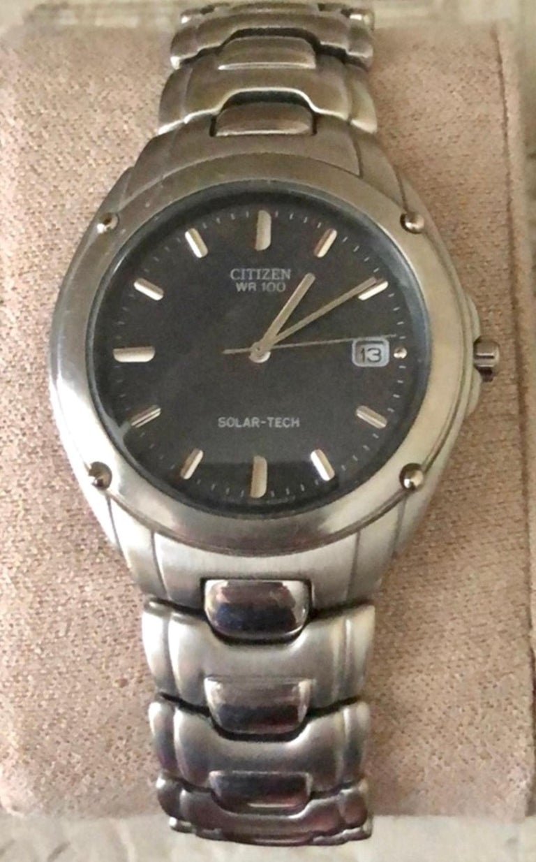 Citizen WR100 Solar Tech Eco Drive Grey/Black Dial Men’s Watch at 1stDibs citizen eco drive