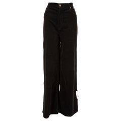 Citizens of Humanity Black Corduroy Wide Trousers Size XL