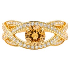 Citrin 14k Gold Verlobungsring