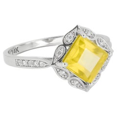 Citrin 14k Gold Ring mit Citrin
