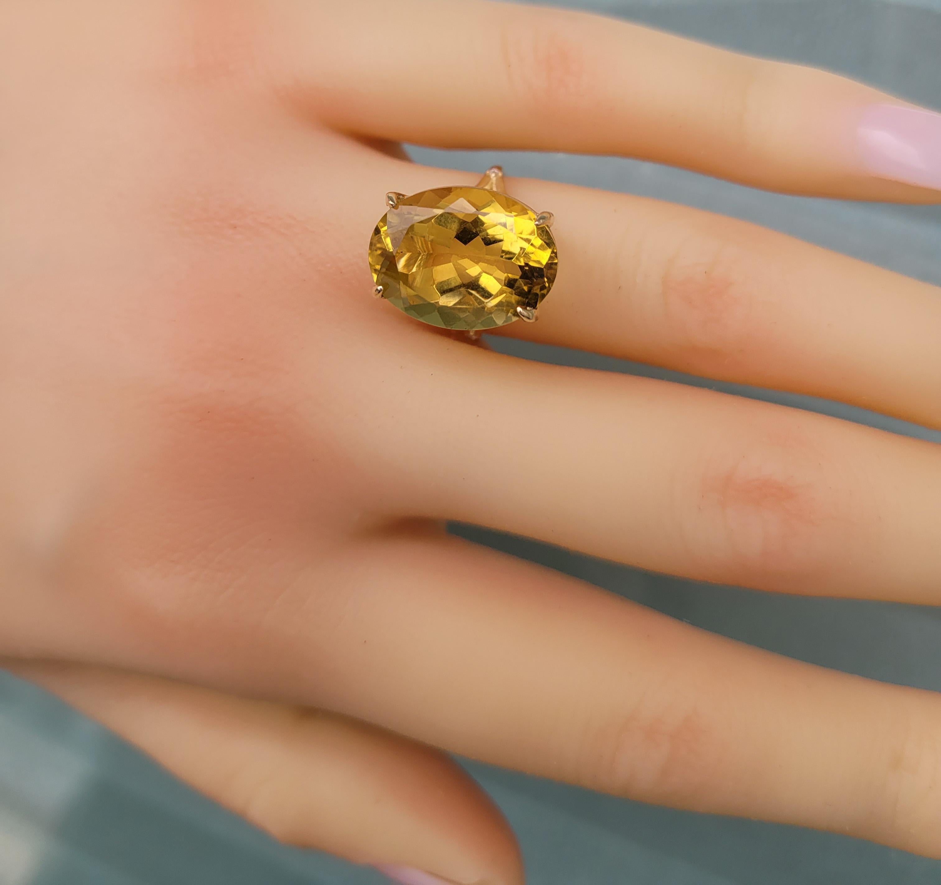Im Angebot: Citrine 14k ring () 7
