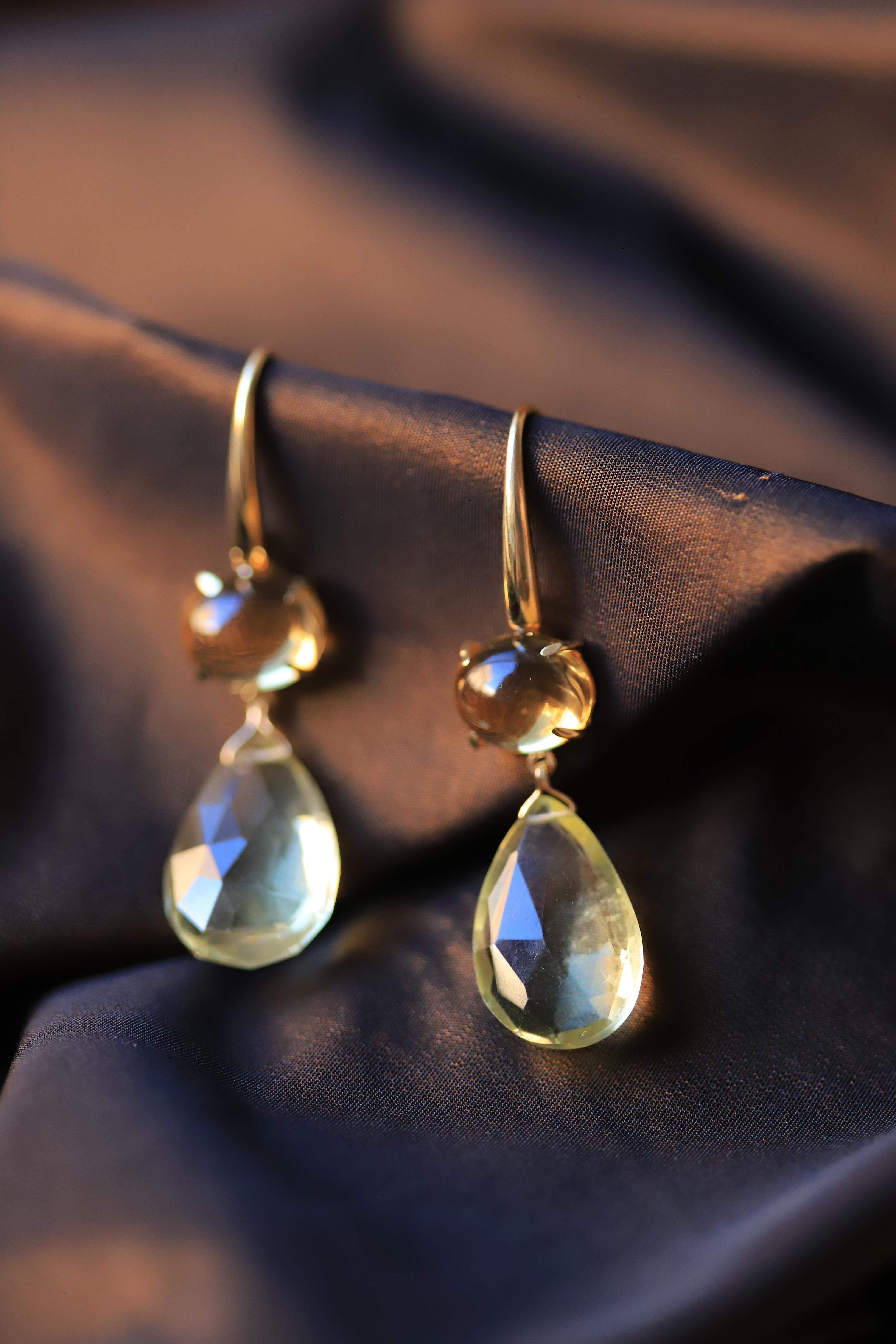 gold classy earrings