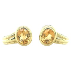 Citrine 18K Yellow Gold Earrings