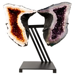 Citrine & Amethyst Geode Wings