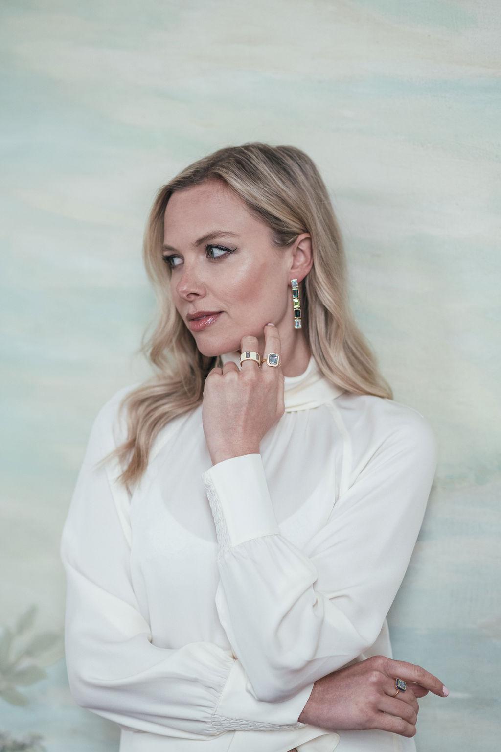 From our Aurora Collection, this stunning Citrine and Cream Enamel Ring takes inspiration from sensational Yellow lights that can often be seen dancing in the skies above the Northern Hemisphere reflecting on the pale snow.

Available in three