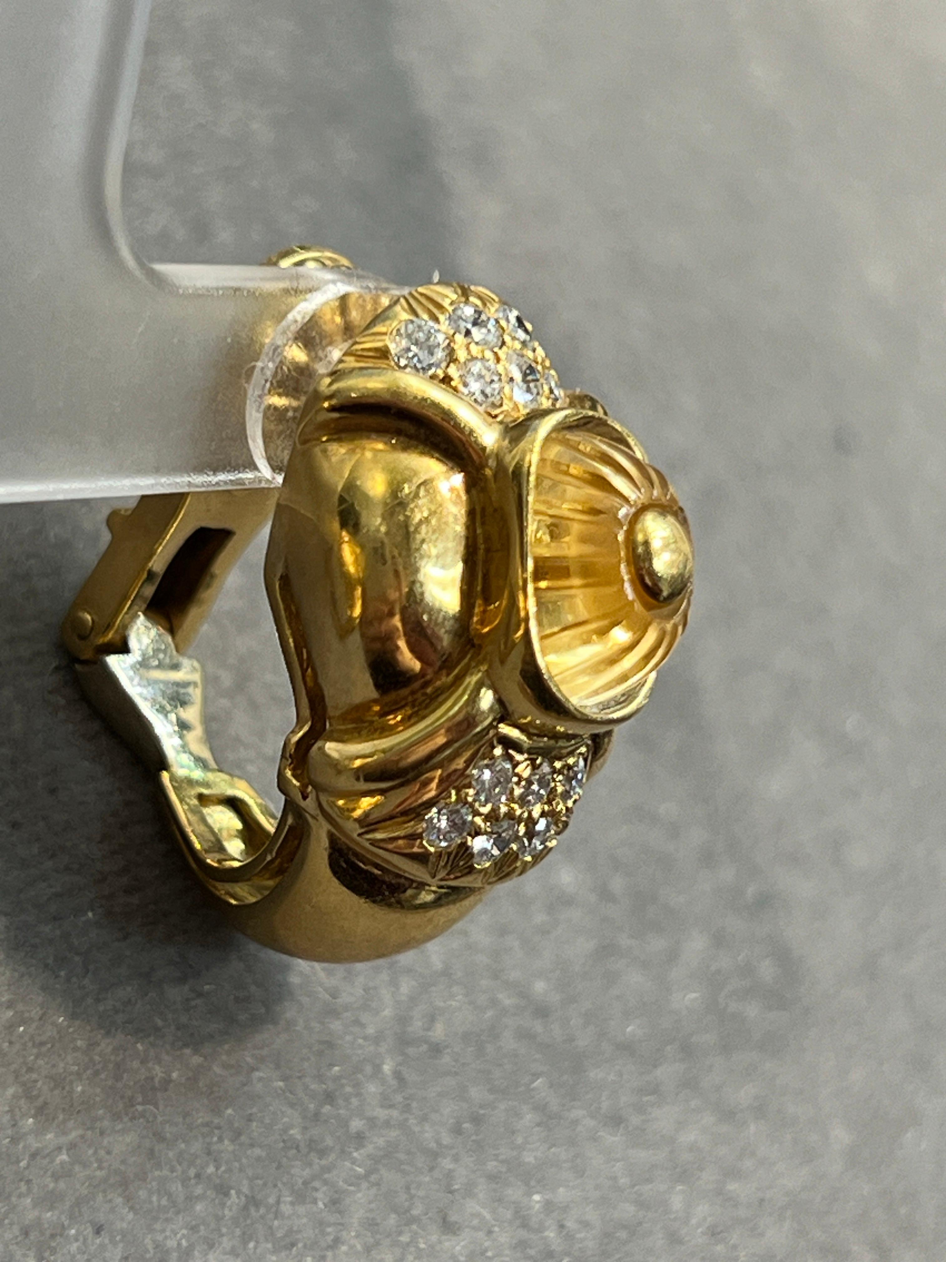Citrine and Diamond Earrings For Sale 2