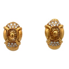 Pendientes de citrino y diamantes