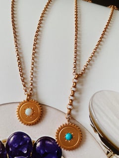 Citrine Birthstone Necklace in 14K Rose Gold, November