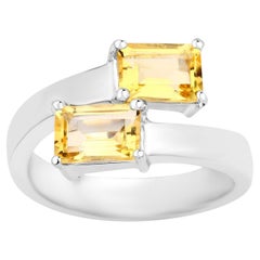 Bague de dérivation citrine 1,78 carats au total