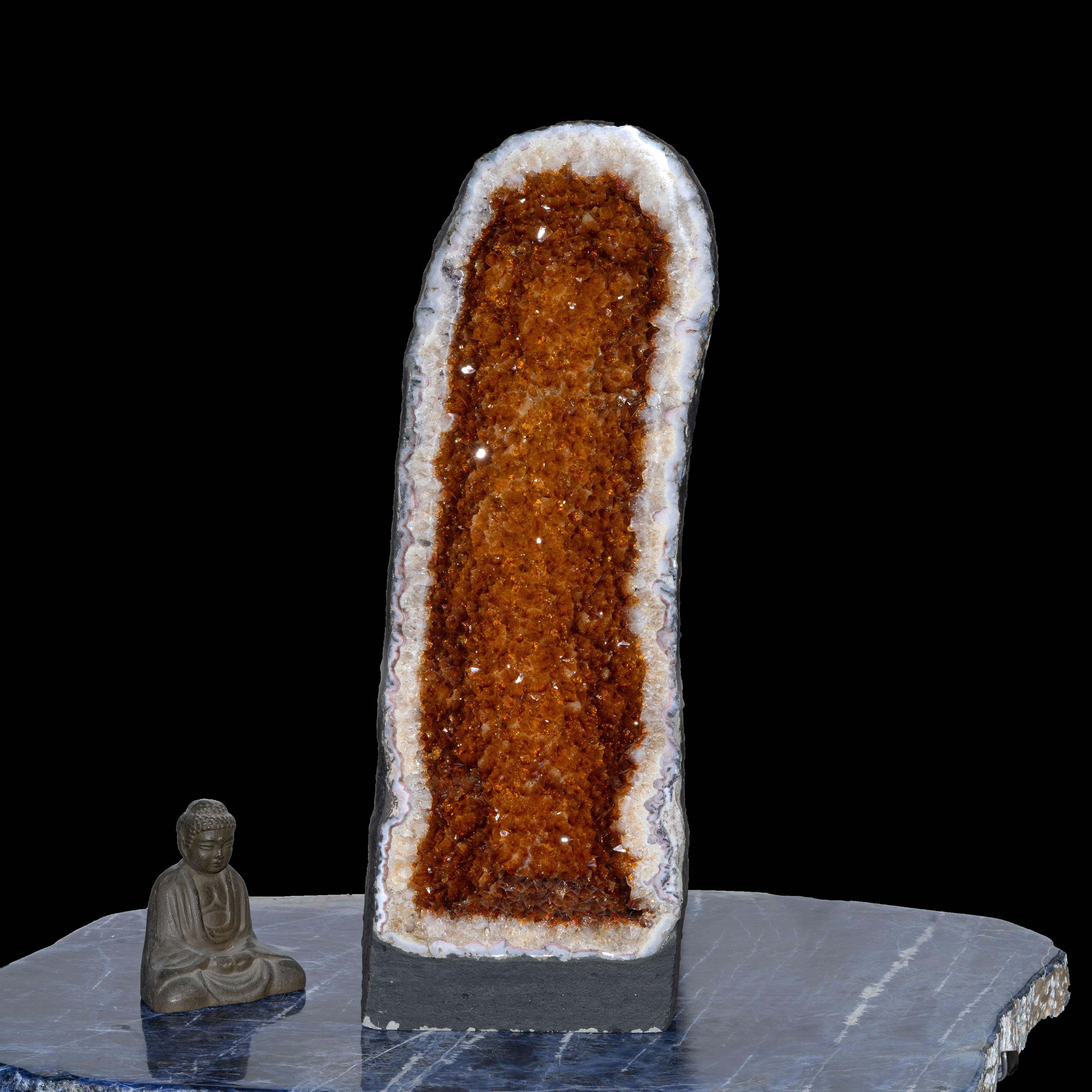 Contemporary Citrine Cathedral From Brazil // 48 Lb. For Sale