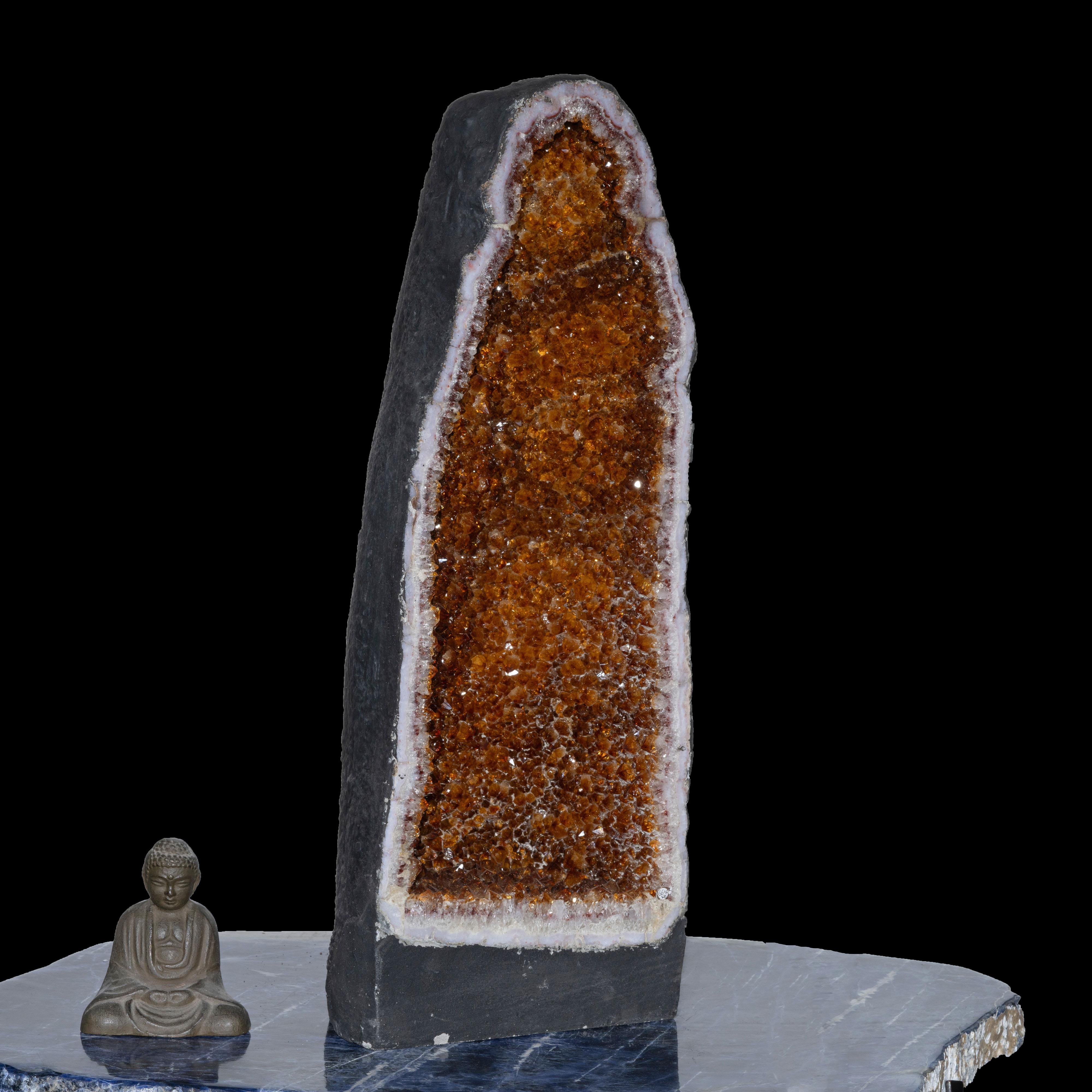Uruguayan Citrine Cathedral From Brazil // 66.2 Lb. For Sale