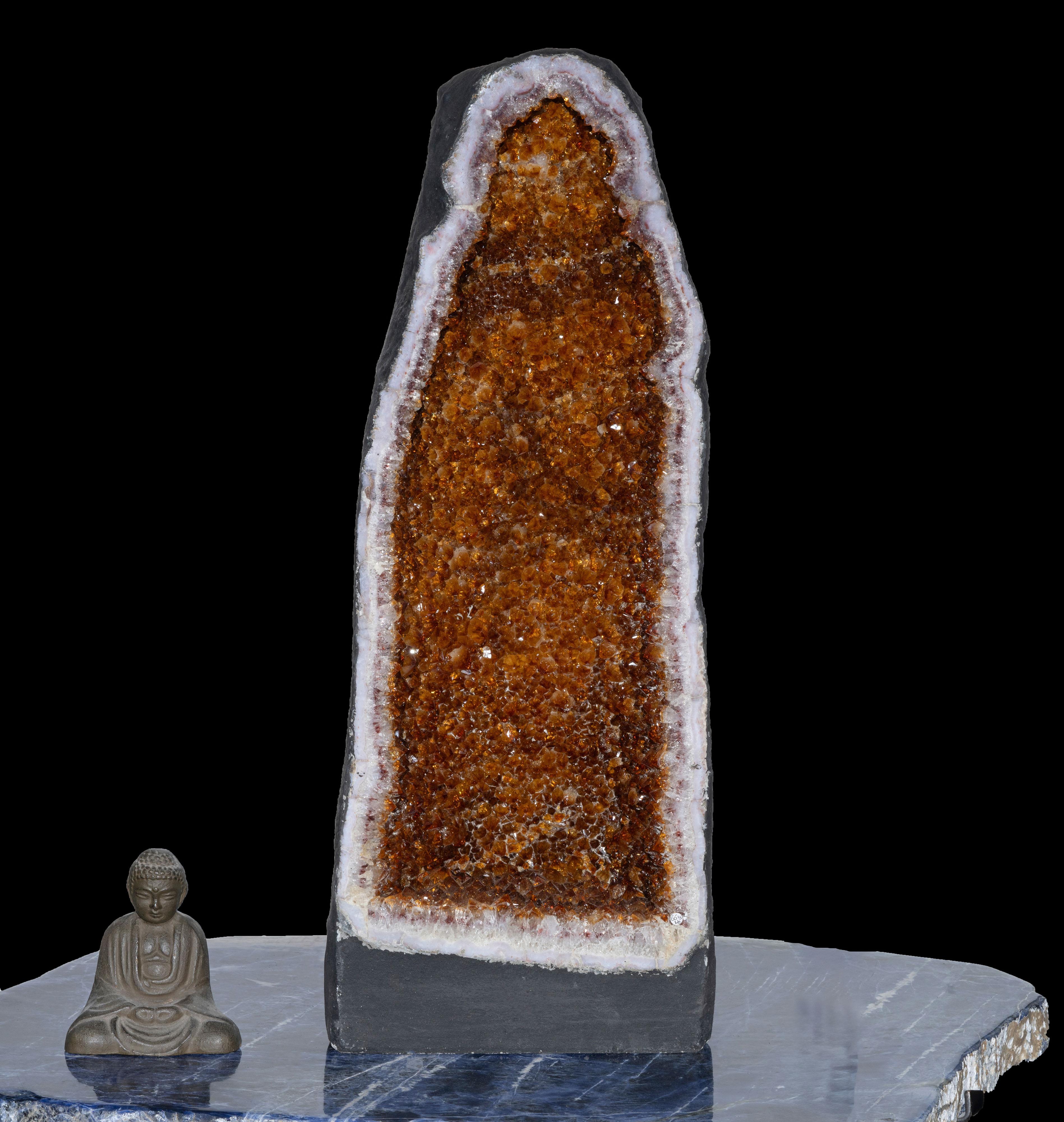 Contemporary Citrine Cathedral From Brazil // 66.2 Lb. For Sale