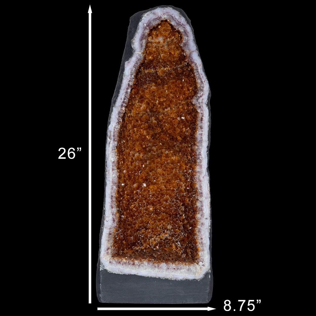 Rock Crystal Citrine Cathedral From Brazil For Sale