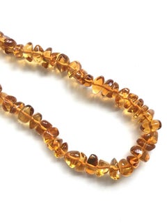Citrine Chips Beaded Necklace Fancy Smooth Beads Natural Gemstone
