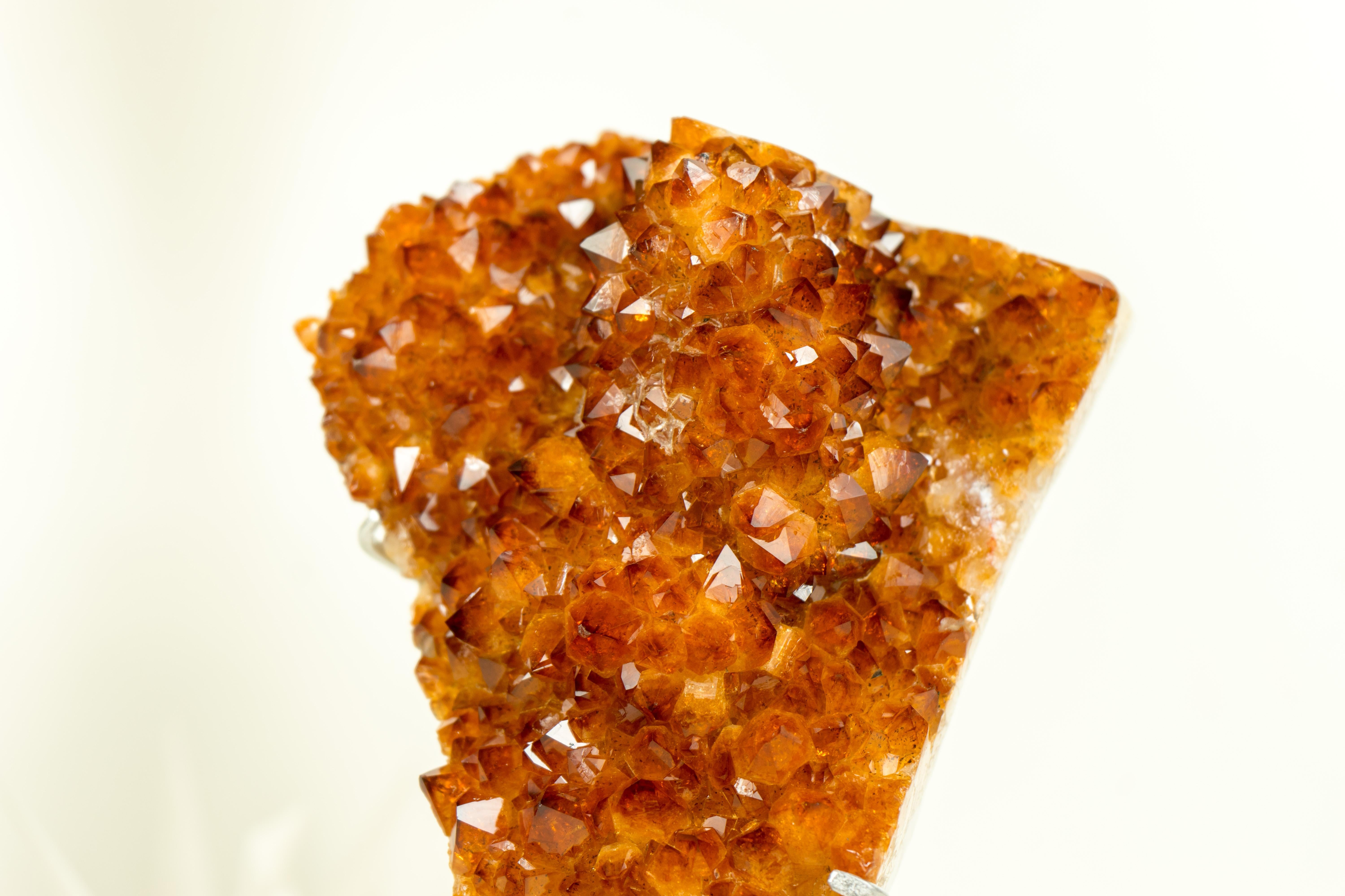 Citrine Cluster (AKA Madeira Citrine) with Flower Stalactite Formations  In New Condition For Sale In Ametista Do Sul, BR