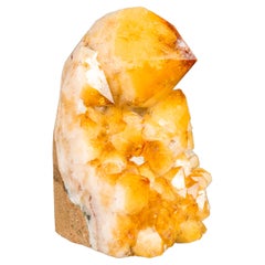Citrine Cluster with Rare Large Citrine Point, Orange Citrine Color, Intact