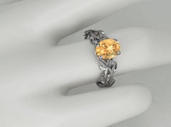 Citrine Cocktail 14k Gold Ring