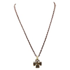 Citrine Cross Necklace