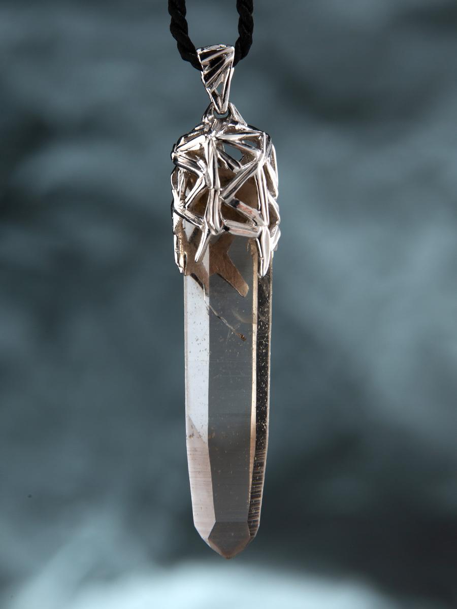 Citrine Crystal Silver Pendant Rough Gemstone Magic Healing Raw Uncut Gems For Sale 2