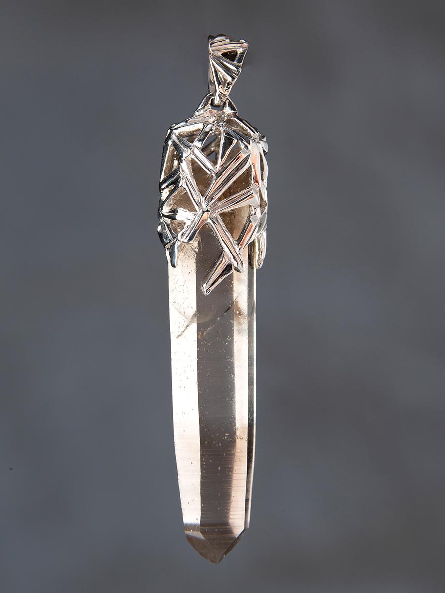 Citrine Crystal Silver Pendant Rough Gemstone Magic Healing Raw Uncut Gems For Sale 3