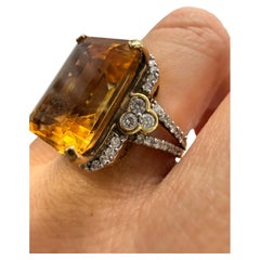 Citrin
Diamant-Cocktailring 18KT Gold