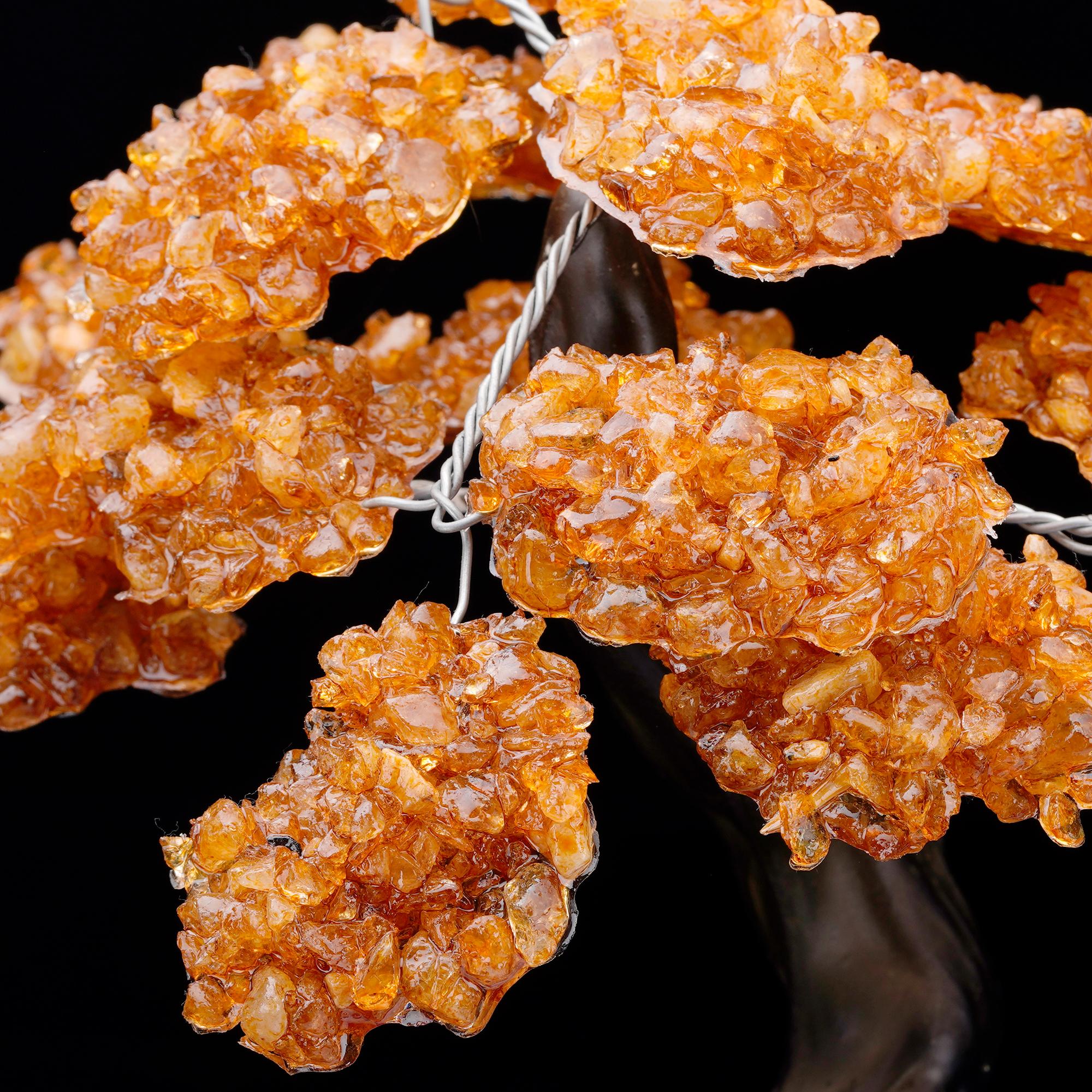 Citrine Gem Tree on Quartz Cluster Base For Sale 1
