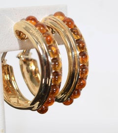 Citrin Gold Reif-Ohrringe