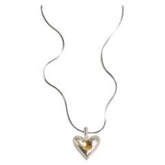 Citrine Heart Pendant Necklace